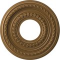 Ekena Millwork Cole PVC Clng Medallion (Fits Canopies up to 4 1/4"), Metallic Gold Rush, 10"OD x 3 1/2"ID x 3/4"P CMP10COCGH